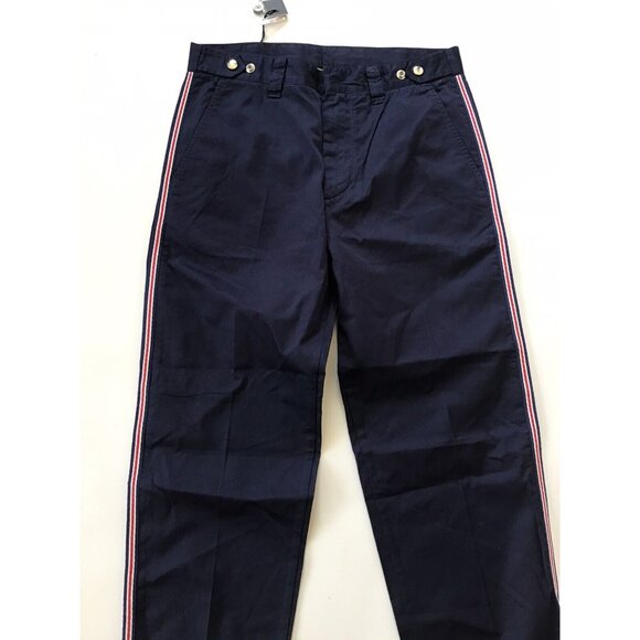 $178 Diesel Men's Slim P-Tucs Tape Trousers Peacoat Blue Jeans Size 34 - Picture 5 of 11